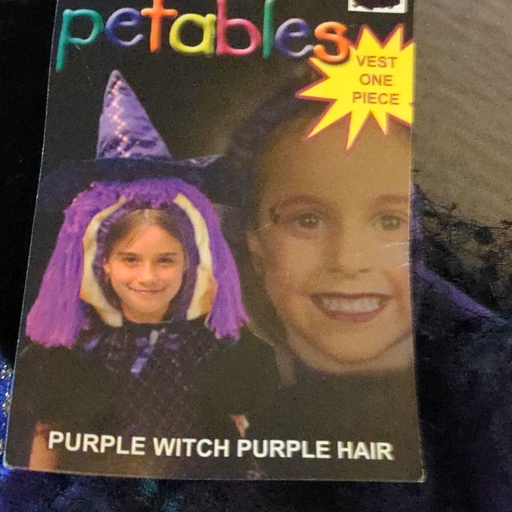 Petablesโ purpleโwitchย Vintageโcostumeโsizeโ24โmonthsโNWT